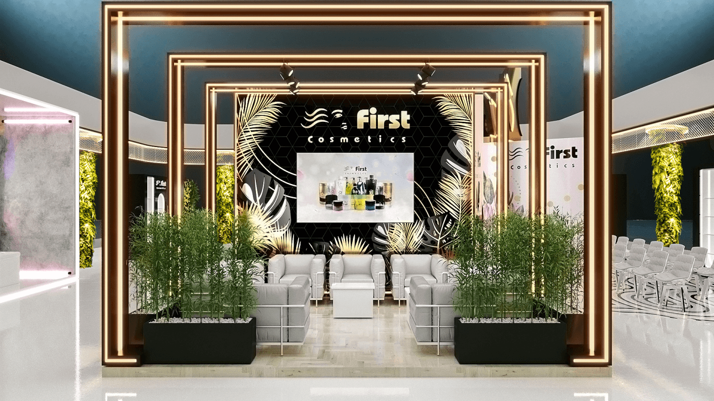 FIRST COSMETICS Booth design