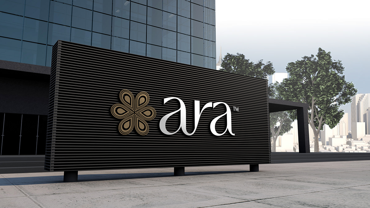 Exterior facade signage concept