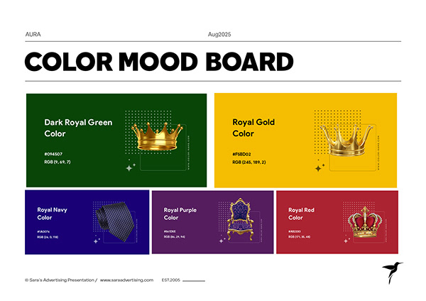 Aura Colour mood board