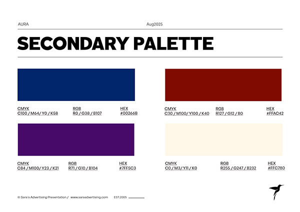 Aura Secondary accent colours