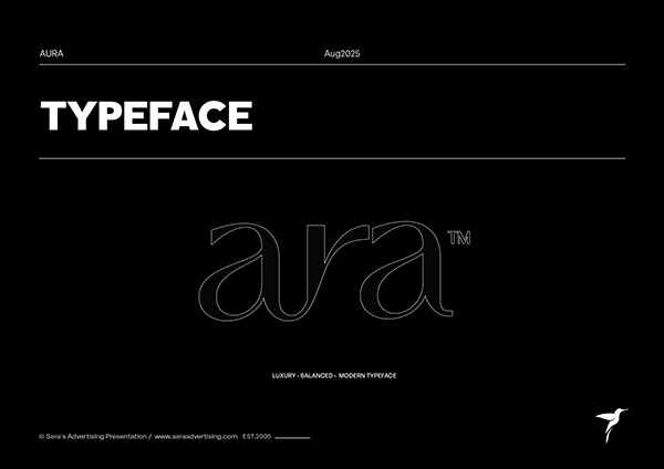 Aura Wordmark character