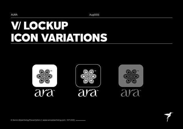 Aura Vertical logo variations