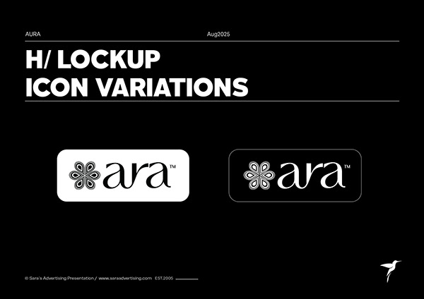 Aura Horizontal logo variations