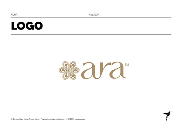 Aura Gold identity lockup