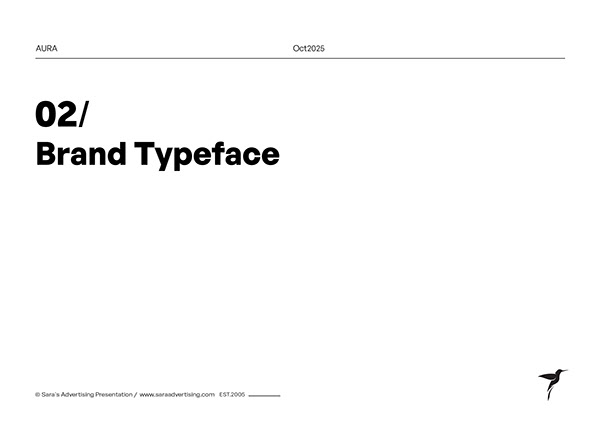 Aura Brand typography chapter