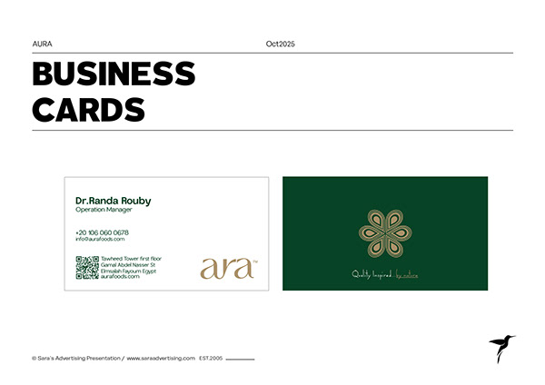 Aura Business card system