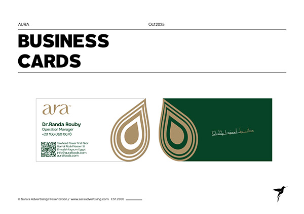Aura Business card variation