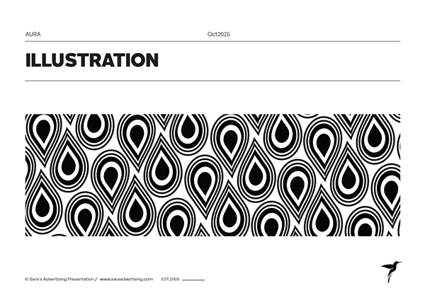 Aura Droplet-inspired pattern