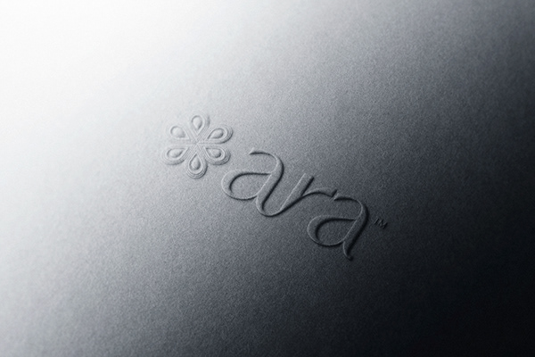 Aura Embossed logo application
