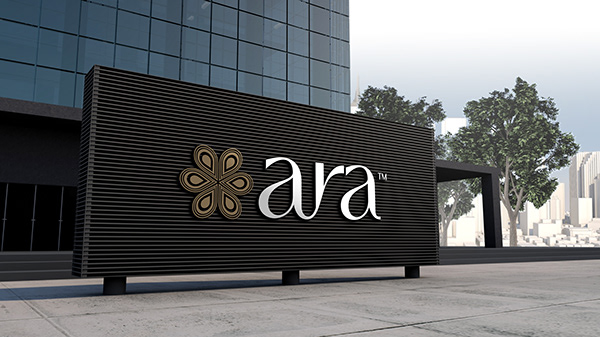 Aura Exterior facade signage concept