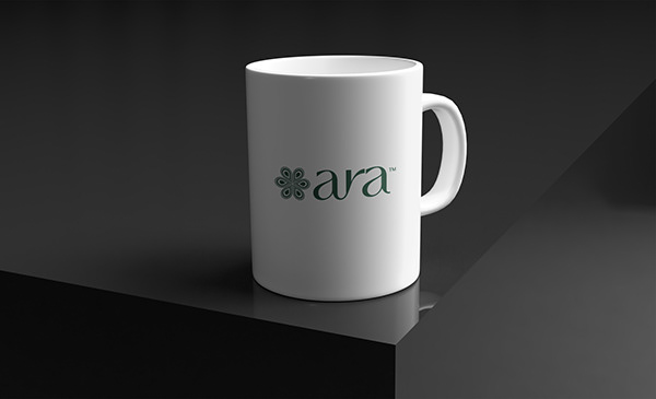 Aura Branded mug application