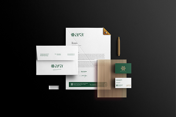 Aura Complete stationery presentation