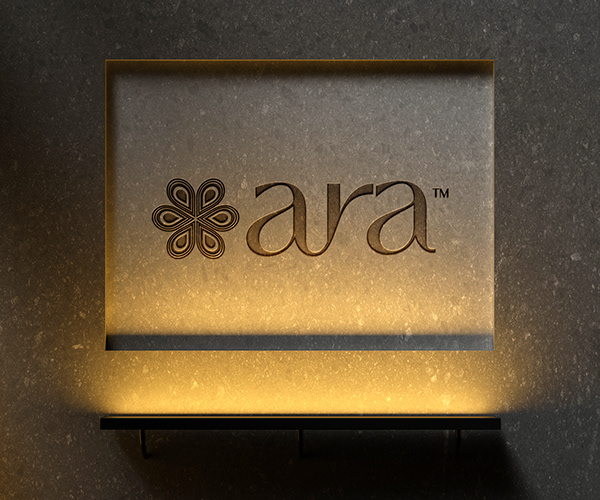 Aura Illuminated wall identity