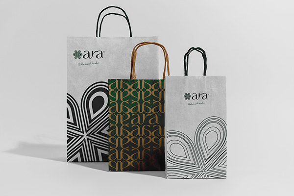 Aura Pattern-led shopping bag range