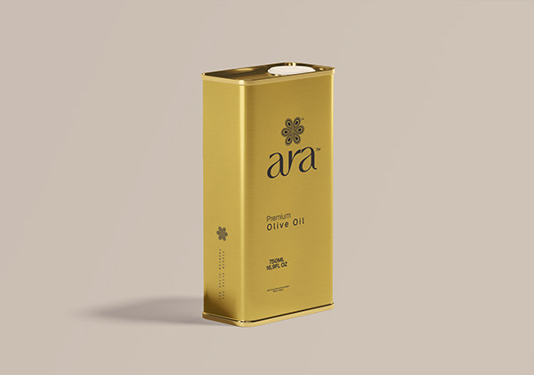 Aura Olive oil tin packaging concept